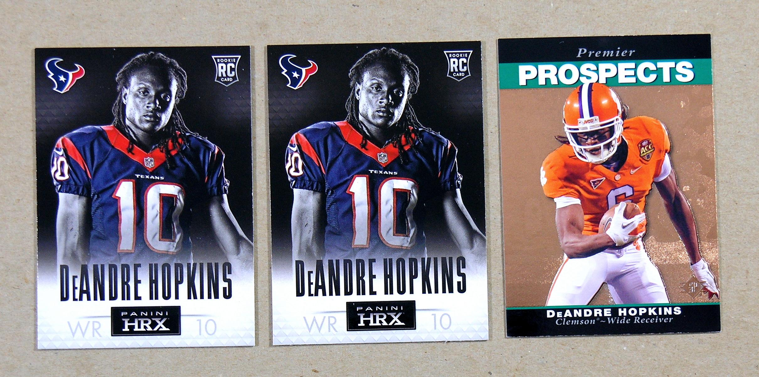 (5) 2013 ROOKIE Football Cards Rookie DeAndre Hopkins Houston Texans