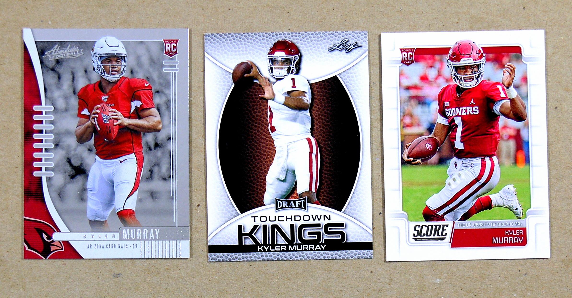 (6) 2019 ROOKIE Football Cards Kyler Murray Arizona Cardinals