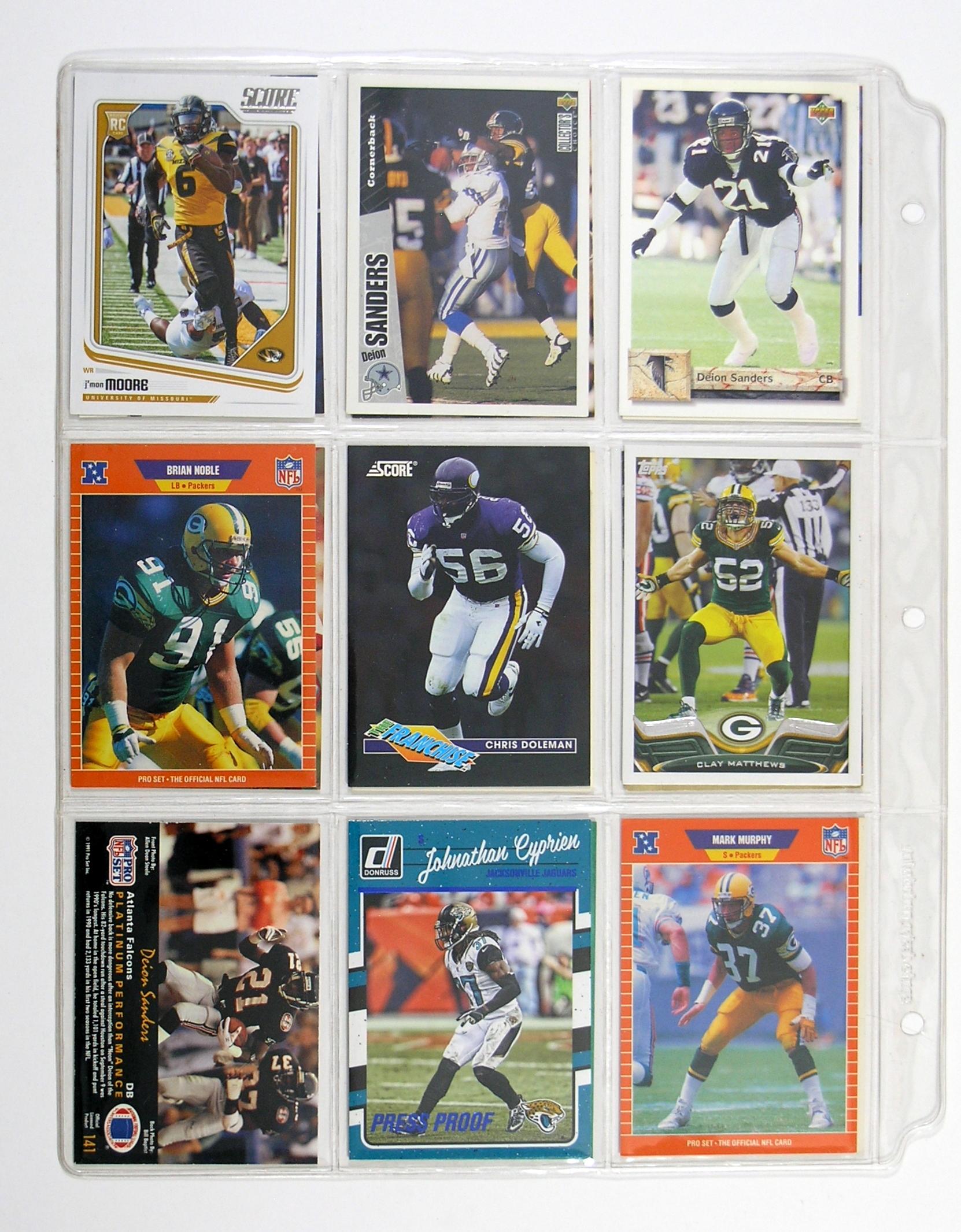 (71) Misc. Defensive Players Football Cards