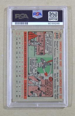 1957 Topps Baseball Card #250 Larry Doby Chicago White Sox Graded PSA EX5