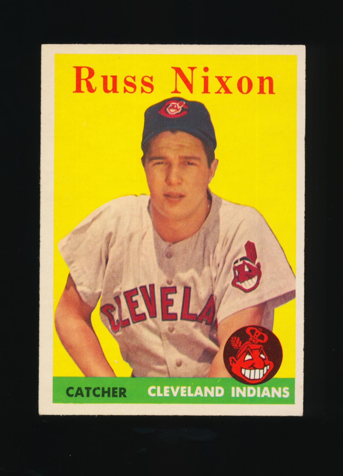 1958 Topps Baseball Card #133 Russ Nixon Cleveland Indians