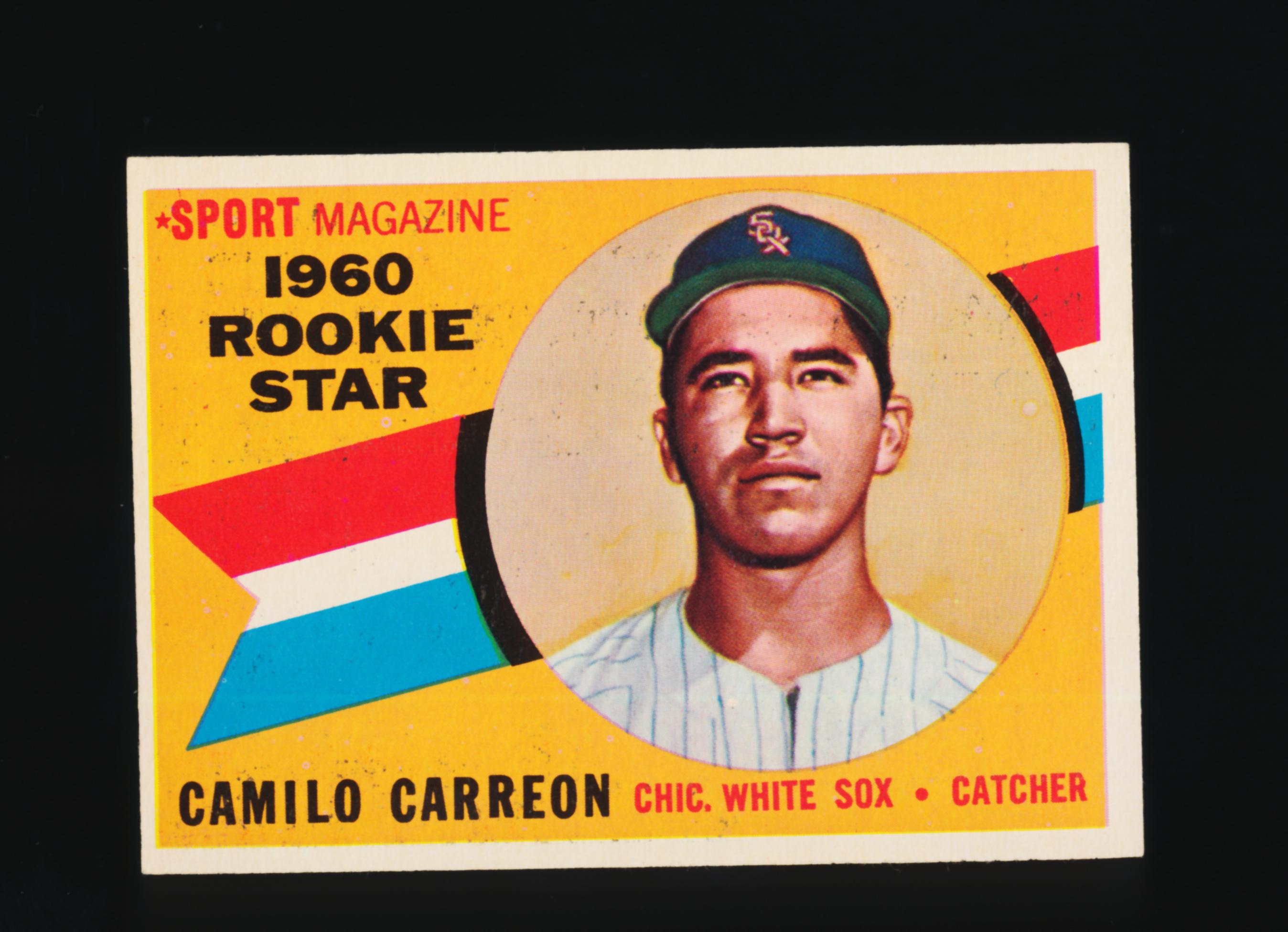 1960 Topps ROOKIE Baseball Card #121 Rookie Camilo Carreon Chicago White So