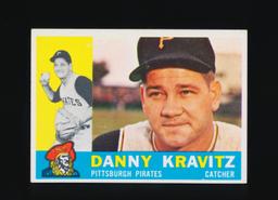 1960 Topps Baseball Card #238 Danny Kravitz Pittsburgh Pirates