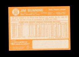 1964 Topps Baseball Card #265 Jim Bunning Piladelphia Phillies