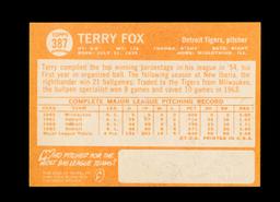 1964 Topps Baseball Card #387 Terry Fox Detroit Tigers