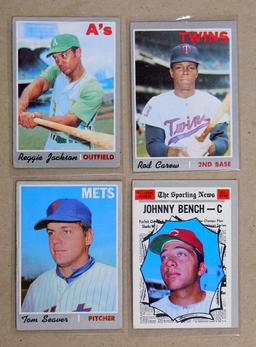 (4)1970 Topps Baseball Cards Lower Grade Superstars & Hall of Famer