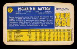 1970 Topps Super Baseball Card #28 Hall of Famer Reggie Jackson Oakland A's