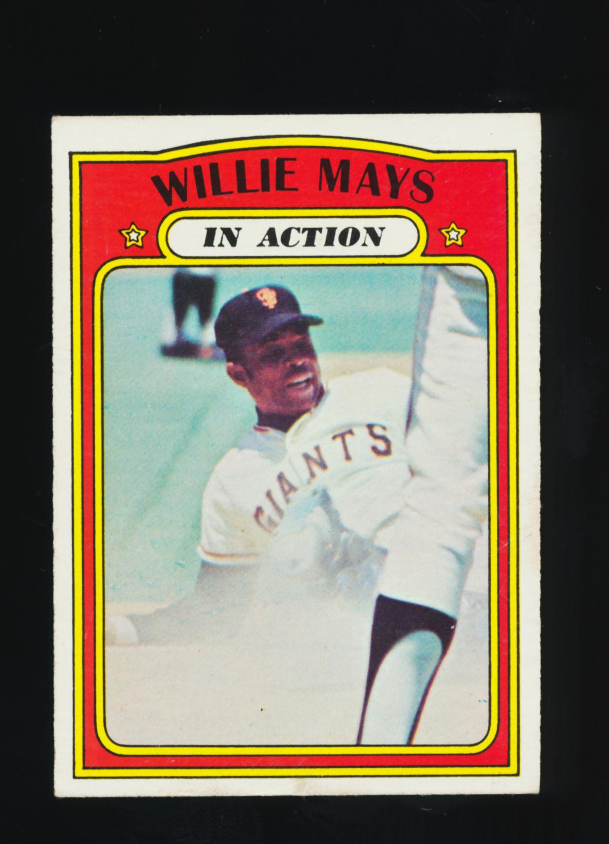 1972 Topps Baseball Card #50 Hall of Famer Willie Mays San Francisco Giants