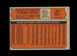 1972 Topps Baseball Card #309 Hall of Famer Roberto Clemente Pittsburgh Pir