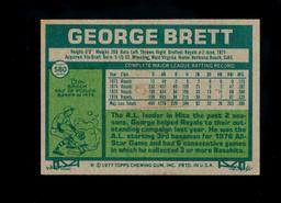 1977 Topps Baseball Card #580 Hall of Famer George Brett Kansas City Royals