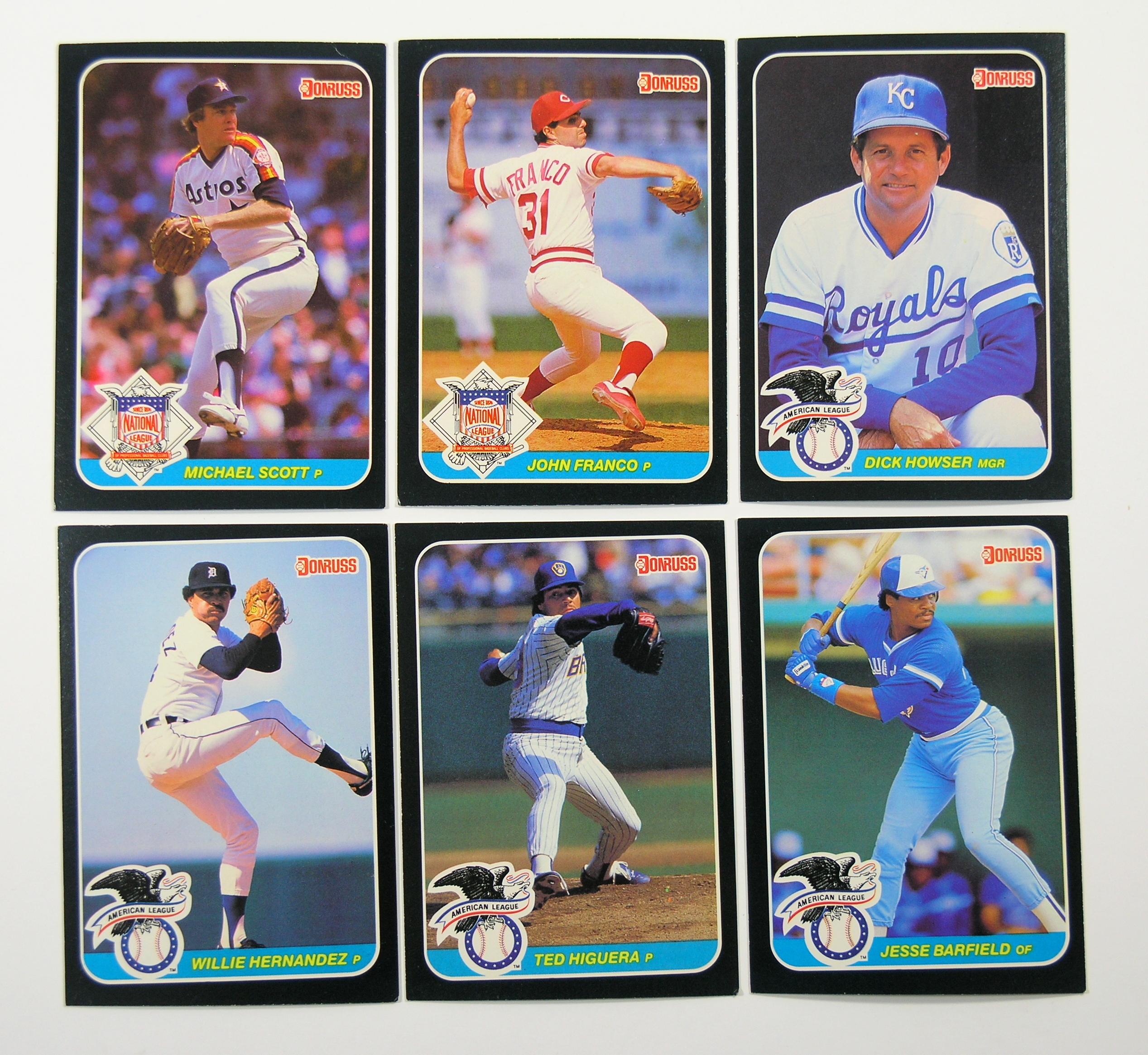 (32) Donruss All-Stars Baseball Cards 3-1/2" x 5"