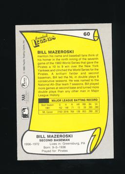 1988 Pacific Trading Cards Inc AUTOGRAPHED Baseball Card #60 Bil Mazeroski