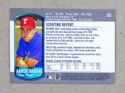 2000 Bowman ROOKIE-AUTOGRAPHED Baseball Card #190 Rookie Aaron Haring Texas