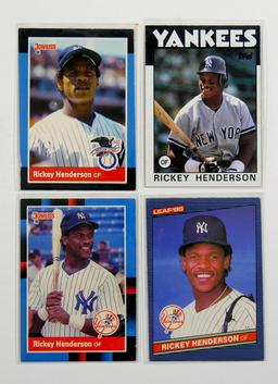 (23 Hall of Famer Rickey Henderson Baseball Cards