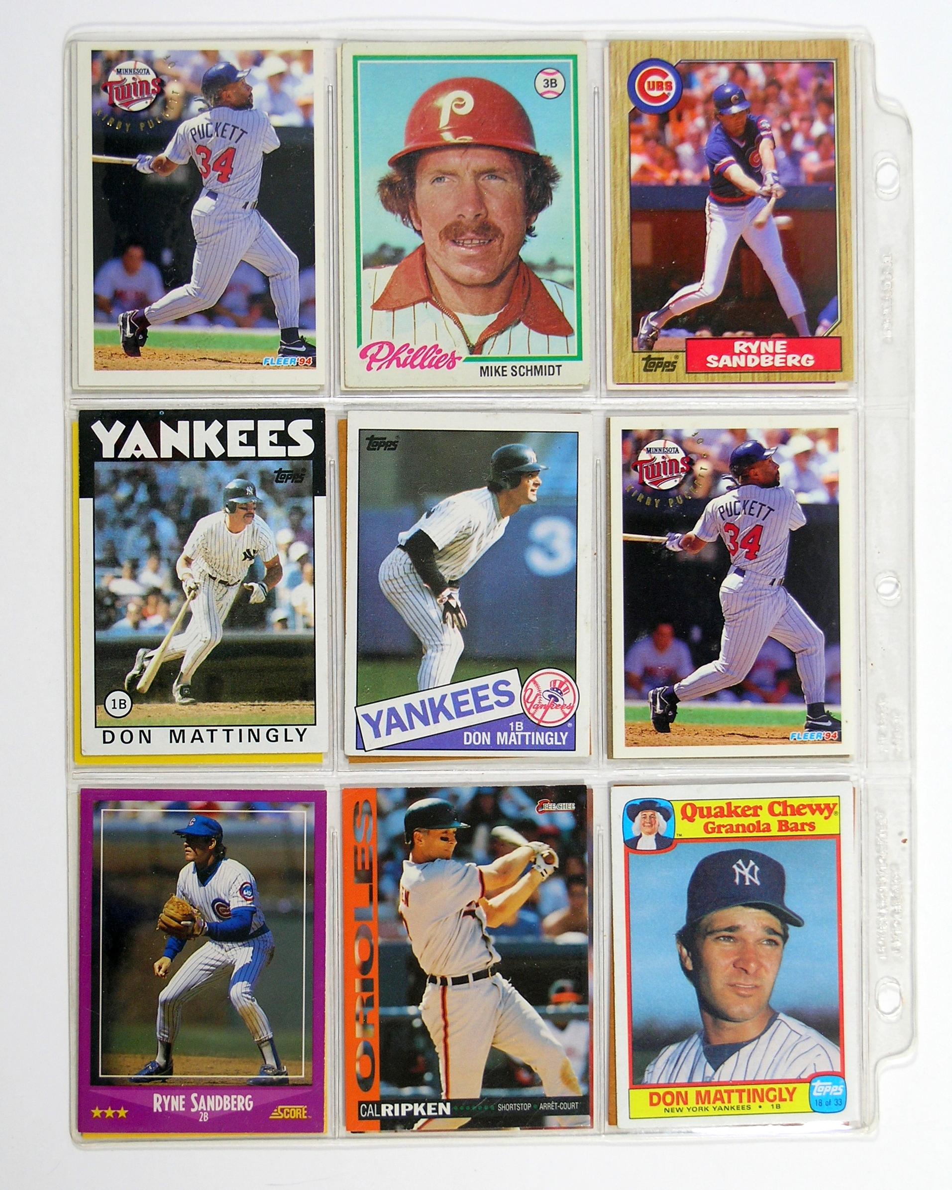 (90) Misc. Hall of Famer Baseball Cards