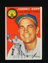 1954 Topps Baseball Card #193 Johnny Hopp Detroit Tigers