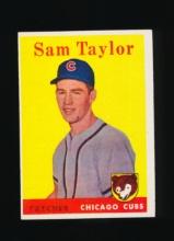1958 Topps ROOKIE Baseball Card #281 Rookie Sam Taylor Chicago Cubs