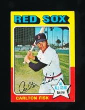 1975 Topps Mini Baseball Card #80 Hall of Famer Carlton Fisk Boston Red Sox