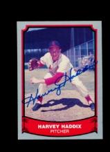 1988 Pacific Trading Cards Inc AUTOGRAPHED Baseball Card #11 Harvey Haddix