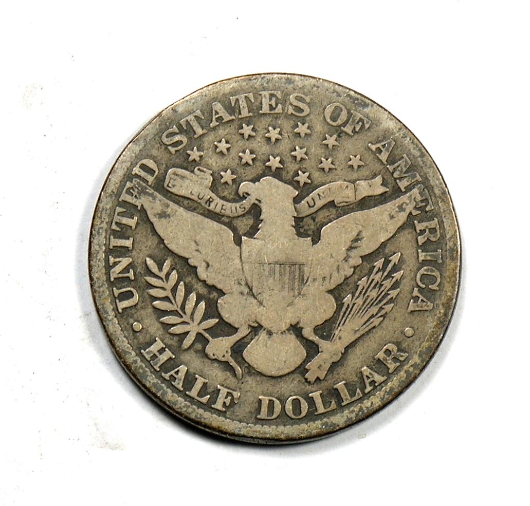 1905 Barber Silver Half Dollar