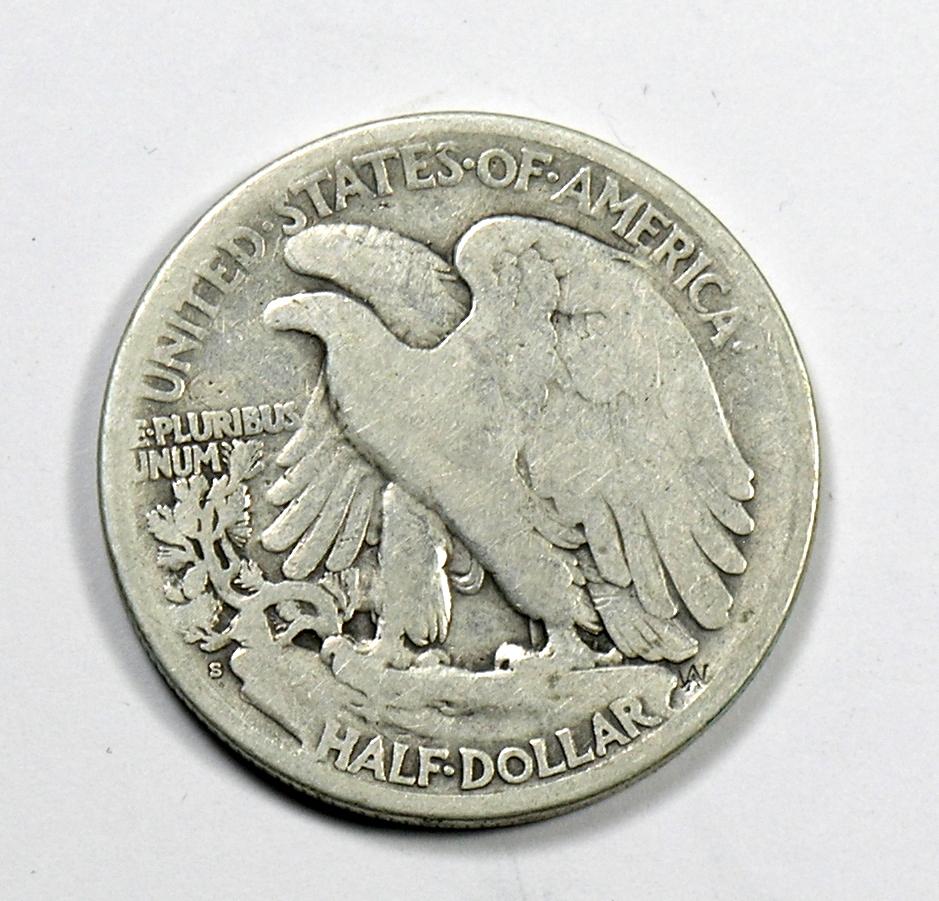 1919-S Walking Liberty Silver Half Dollar