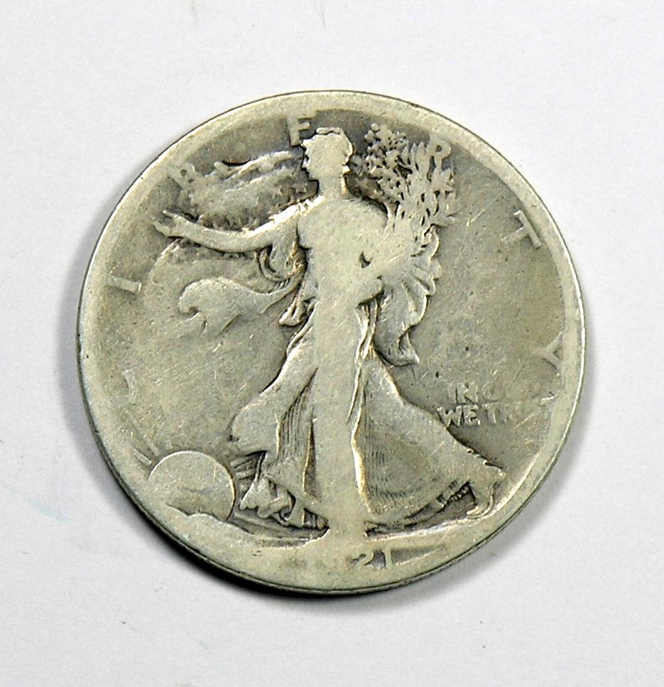 1921-S Walking Liberty Silver Half Dollar