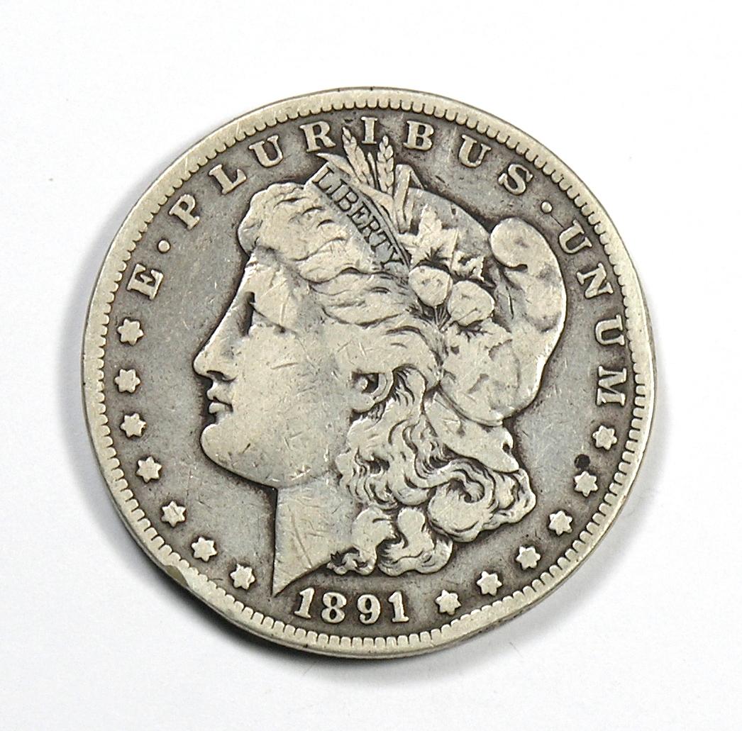 1891-CC Morgan Silver Dollar