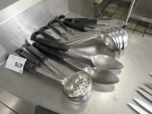 SERVING SPOONS, LADLES, TONGS