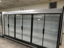 2020 12FT HUSSMANN IDDF5SU GLASS-DOOR DAIRY CASE WITH CONDENSING UNIT