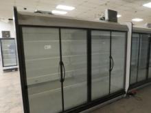 2019 8FT HUSSMANN IDDF5SU GLASS-DOOR DAIRY CASE WITH CONDENSING UNIT