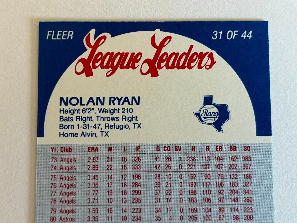 1990 Fleer League Leaders
