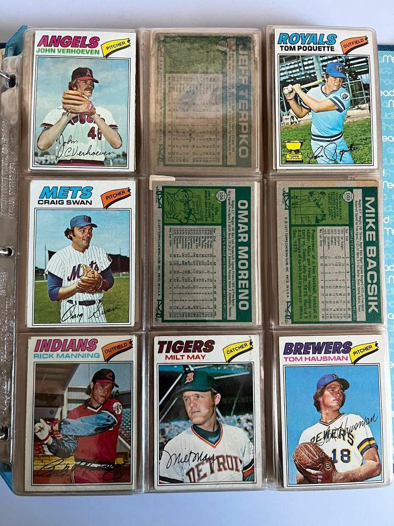 Loaded Album of 1977 Topps Baseball Cards