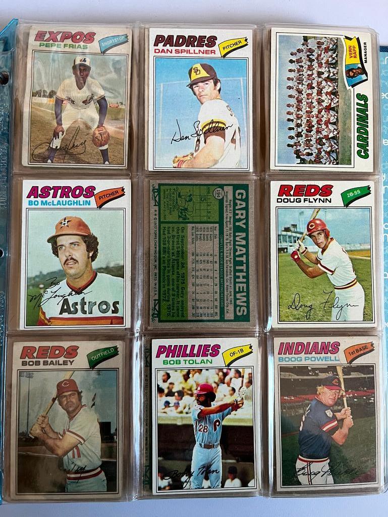 Loaded Album of 1977 Topps Baseball Cards