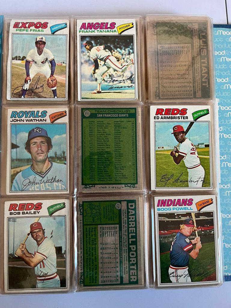 Loaded Album of 1977 Topps Baseball Cards