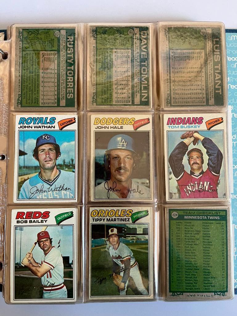 Loaded Album of 1977 Topps Baseball Cards