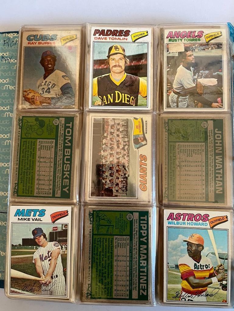 Loaded Album of 1977 Topps Baseball Cards