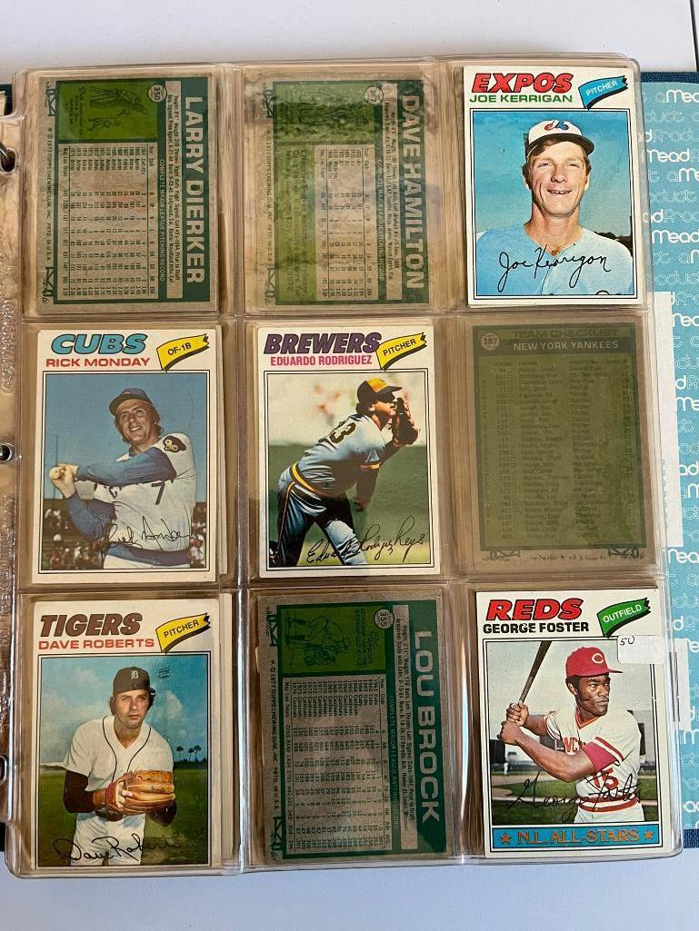 Loaded Album of 1977 Topps Baseball Cards