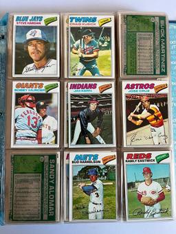 Loaded Album of 1977 Topps Baseball Cards