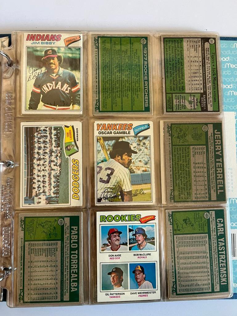 Loaded Album of 1977 Topps Baseball Cards