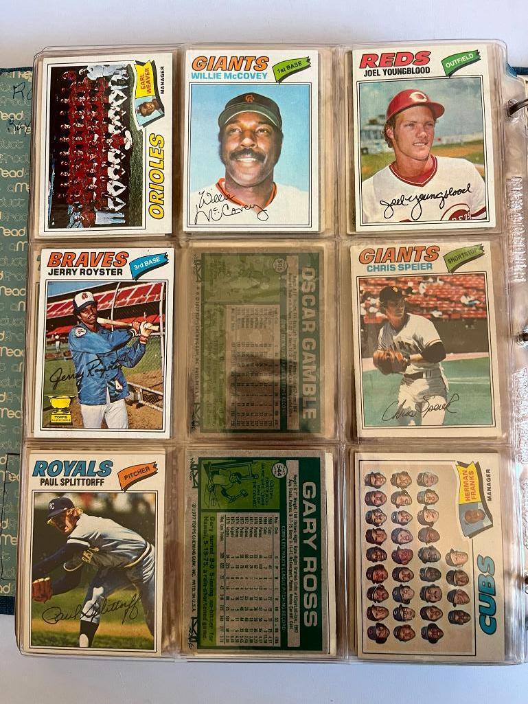 Loaded Album of 1977 Topps Baseball Cards