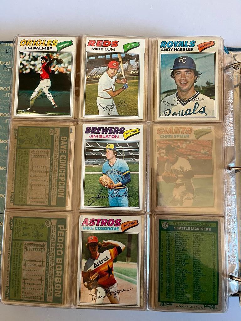 Loaded Album of 1977 Topps Baseball Cards