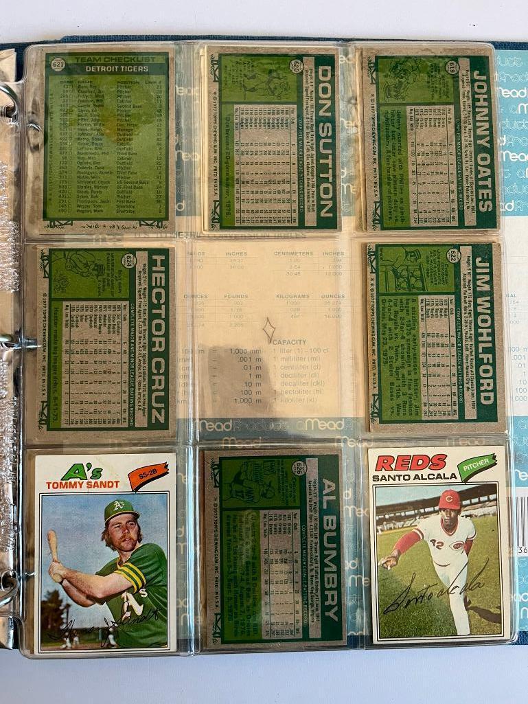 Loaded Album of 1977 Topps Baseball Cards