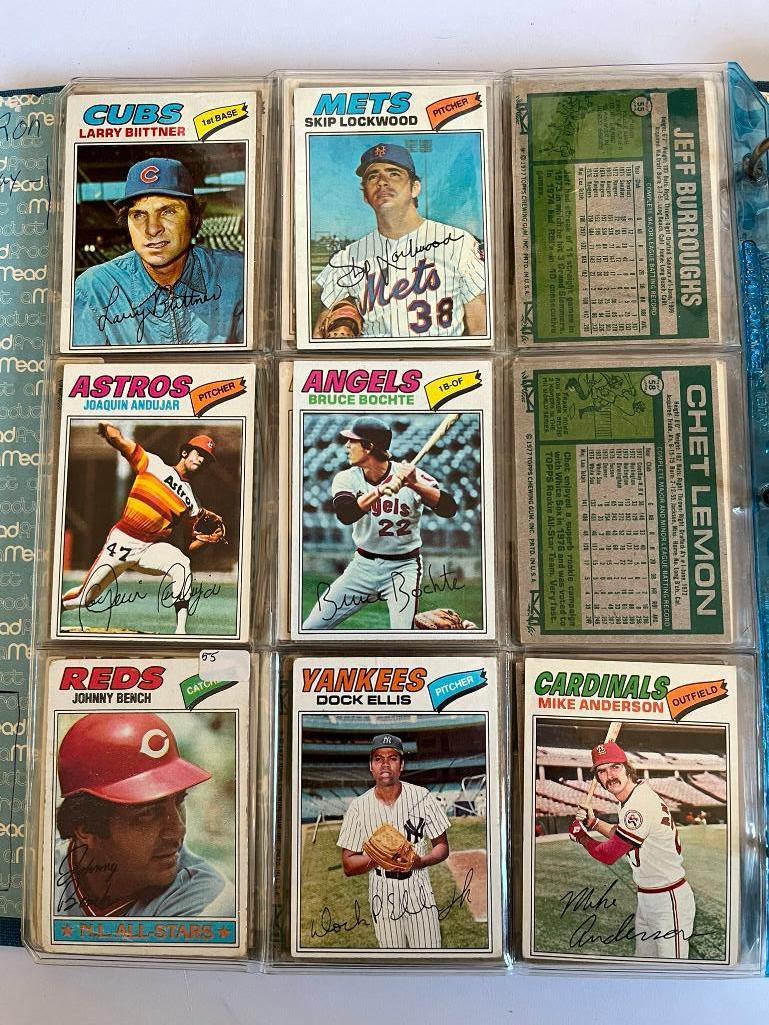 Loaded Album of 1977 Topps Baseball Cards