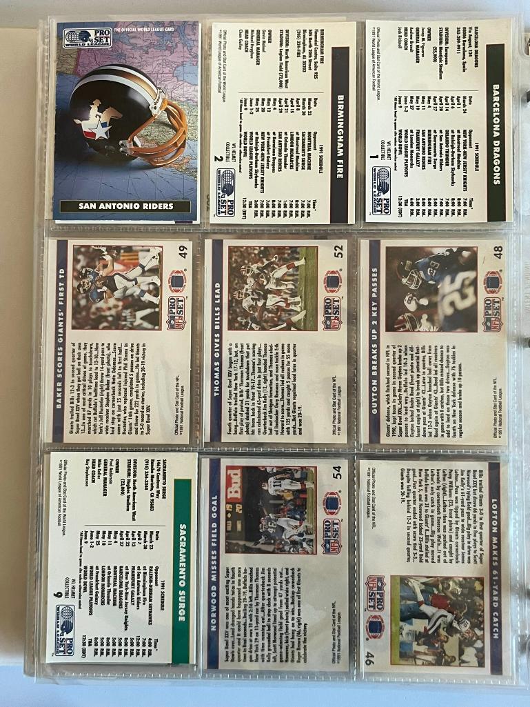 1991 Pro Set Football Cards