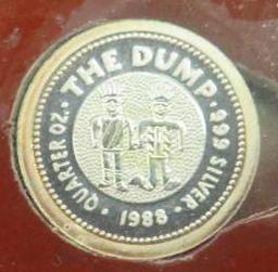 1998 The Holey Dollar and The Dump Silver Coins