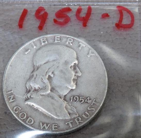 US Franklin Half Dollar Silver Coins