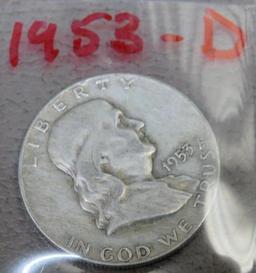 US Franklin Half Dollar Silver Coins