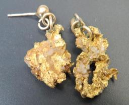 Gold Nugget Earrings