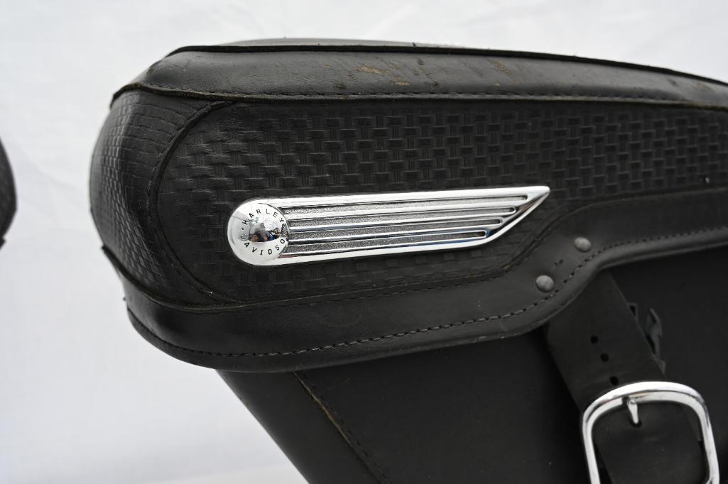 Real Leather Harley Davidson Saddle Bags