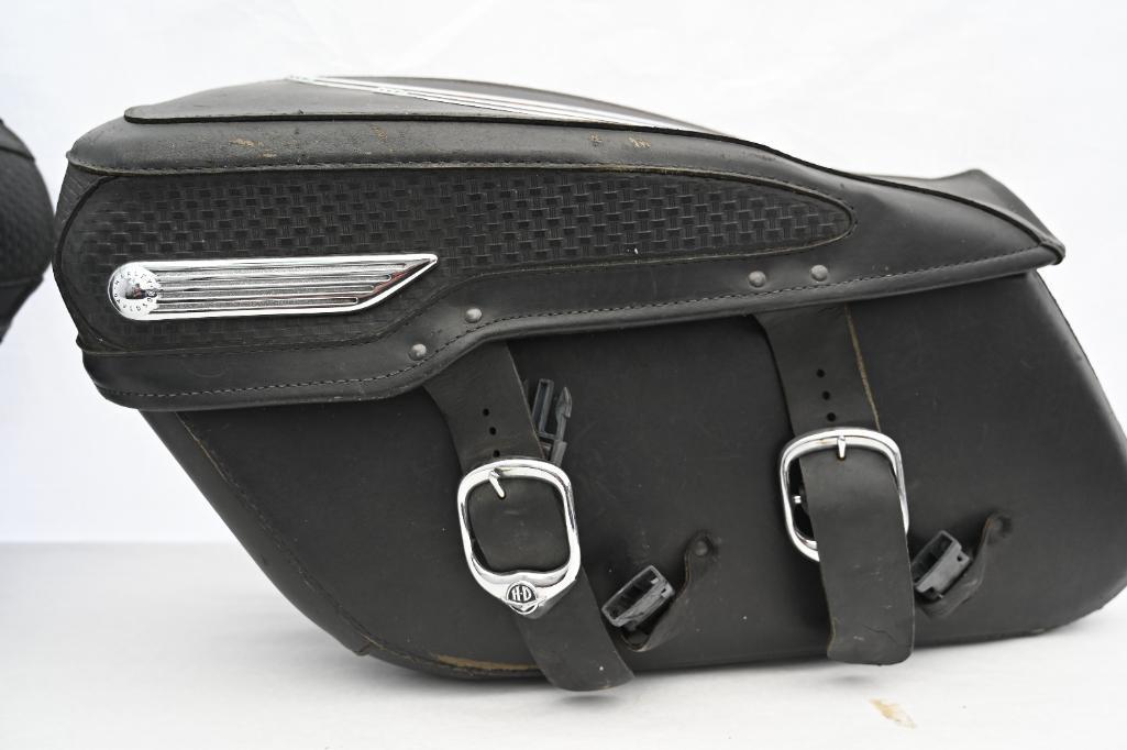 Real Leather Harley Davidson Saddle Bags